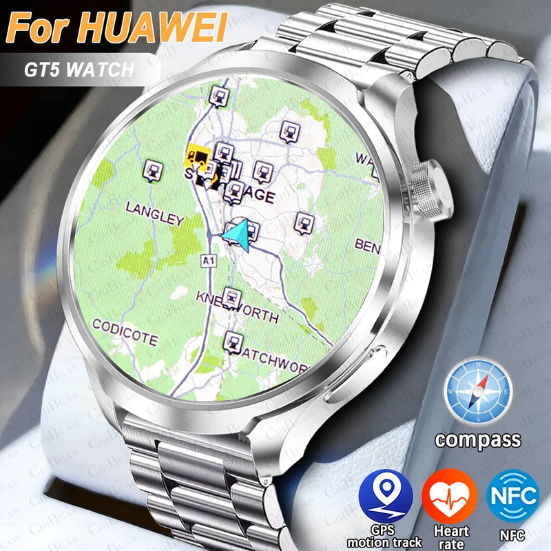 Relógio masculino HUAWEI GT5 Outdoor Sports NFC GPS